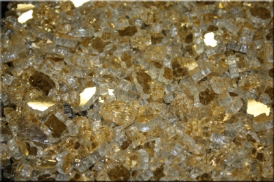 California Gold base fireglass for fire pits and fireplaces